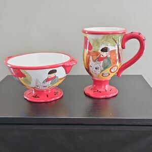 Vintage Certified International Bowl And Mug